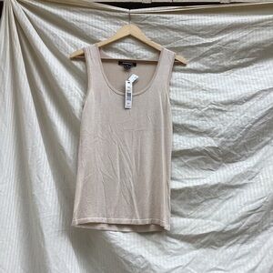Ellen Tracy NWT Cream knit Tank Top, size XS